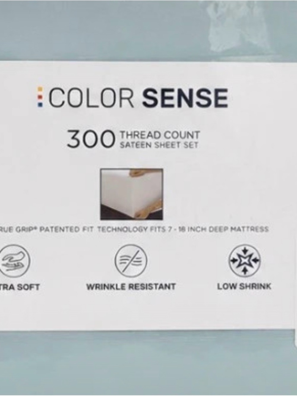 KING 300-Thread Count Sateen Sheet Set -Teal
